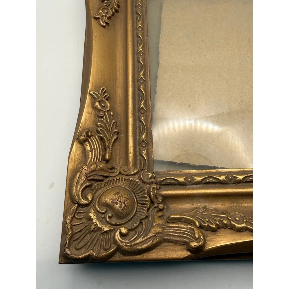 Ornate Gold Baroque Picture Frame Vintage Scrollwork Tabletop‎ Wall Decor